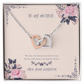 Heart To Heart Never-Ending Love Necklace From Daughter Interlocking Hearts Necklace