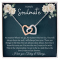 Interlocking Necklace Soulmate Interlocking Hearts Necklace