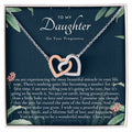 Pregnancy Gift For Daughter Baby Shower Gift Mom To Be Gift Expecting Mom Gift Pregnant Daughter Gift From Mom Interlocking Hearts Necklace