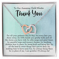 Thank You Gift For Child Minder Child Minder Appreciation Gift Child Minder Leaving Gift Childminder Christmas Gift Child Minder Necklace Interlocking Hearts Necklace