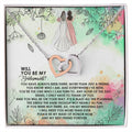 Interlocked Necklace For Bridesmaid Interlocking Hearts Necklace