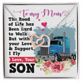 Trucker'S Mom - Interlocking Heart Necklace Interlocking Hearts Necklace