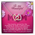 Daughters ! Perfect Mother'S Day Necklace Gift Interlocking Hearts Necklace