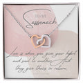 To My Sassenach Outlander Gift Outlander Gift Box Outlander Jewelry Outlander Gift For Wife Outlander Charm Outlander Necklace Interlocking Hearts Necklace
