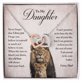 My Daughter - Proud Of You - Necklace Interlocking Hearts Necklace