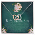 Mom Gift Mother'S Day Gift Mother'S Day Earrings Mother Daughter Gifts 2 Interlocking Interlocking Hearts Necklace