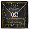 Gift From Mom To Daughter Interlocking Hearts Necklace