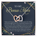 Gift For Bonus Mom Interlocking Hearts Necklace