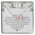 To My Mother In Law Thank You For Raising The Man I Love Heart Necklace Interlocking Hearts Necklace