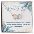 To Mother In Law - Love Knot Necklace For Gift Interlocking Hearts Necklace