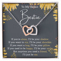 Best Friend Necklace Best Friend Gift Gift For Friend Friendship Interlocking Necklace Friend Forever Gifts Best Friend Birthday Gifts Interlocking Hearts Necklace