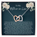 Gift For Mother In Law Interlocking Interlocking Hearts Necklace
