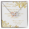 Daughter-In-Law Wedding Interlocking Hearts Necklace
