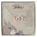 Special Edition I Learn From You Every Time I Am With You - Happy Mothers Day Interlocking Hearts Necklace