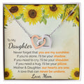 You Are My Sunshine Interlocking Hearts Interlocking Hearts Necklace