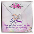 Mimi Interlocking Hearts Necklace Message Card