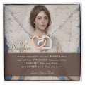To My Daughter Always Remember Gift For Daughter From Mom Daughter Birthday Graduation Christmas Present Interlocking Hearts Necklace