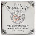 To My Wife Interlocking Hearts Necklace