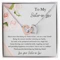 To My Sister-In-Law Interlocking Hearts Necklace