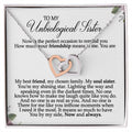 Unbiological Sister Necklace Bff Gift Soul Sister Sorority Sister Best Friend Gift Sister In Law Necklace Gift Interlocking Hearts Necklace