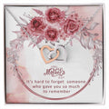 Happy Mother'S Day Gift Necklace With A Message Card Interlocking Hearts Necklace