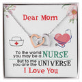 Gift For Mom - Interlocking Hearts Necklace