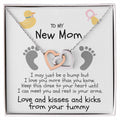 Love And Kisses From Her Tummy Interlocking Hearts Necklace
