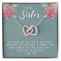 Sister We Take Care Of Each Other - Necklace Interlocking Hearts Necklace