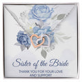 Sister Of The Bride Jewelry Boxsister Of The Bride Necklace Sister In Law Wedding Day Giftsister Of The Groom Weddinginterlocking Hearts Interlocking Hearts Necklace