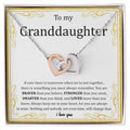Surprise Gift For Granddaughter - Interlocking Hearts Necklace
