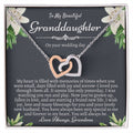 To My Granddaughter On Her Wedding Day Bride Gift From Grandma Granddaughter Wedding Necklace Heartfelt Gift From Nana Nanny Bride Gift Interlocking Hearts Necklace