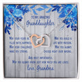Granddaughter - May Your Years Be Filled With Happiness - Grandma Interlocking Heart Necklace Gift From Grandmother Granddaughter Birthday Gift For Granddaughter Interlocking Hearts Necklace