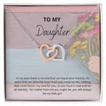 Necklace For Daughter Interlocking Hearts Necklace