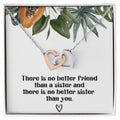 Gift For Sister Necklace Gift Ideas For Sister Sister Necklace Sterling Silver Necklace Birthday Gift For Sister Necklace Interlocking Hearts Necklace
