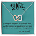 Of All Of The Moms- Interlocked Interlocking Hearts Necklace