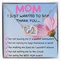 To My Mom - Interlocking Hearts Necklace