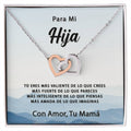 Mas Amada De Lo Que Imaginas Interlocking Hearts Necklace