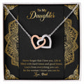 Never Forget That I Love You. Necklace. Two Hearts. Interlocking Hearts Necklace