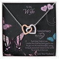 Special And Unique Gift For Wife Interlocking Hearts Necklace