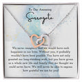 Surrogate Appreciation Gift Surrogate Gift Surrogate Gift With Message Card Surrogate Transfer Day Thank You Gift Interlocking Hearts Necklace