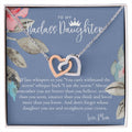 Daughter Gift From Mom Heart Necklace Daughter Gift Interlocking Necklace To Daughter Daughter Graduation Birthday Gift Necklace Interlocking Hearts Necklace