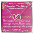 The Promise Necklace Interlocking Hearts Necklace