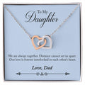 Necklace Of Dad Daughter Interlocking Hearts Interlocking Hearts Necklace