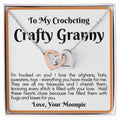 Crocheting Granny Linked Hearts Gift From The Moonpie Interlocking Hearts Necklace