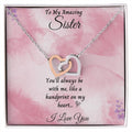 To My Amazing Sister Interlocking Hearts Necklace