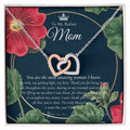 To My Badass Mom Necklace Mother’S Day Gift Daughter To Mom Gift Gift From Daughter To Mom On Wedding Day Mom Gift Birthday Gift Interlocking Hearts Necklace