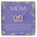 To My Mom Necklace Mom Gift Mother’S Day Gift Birthday Gift For Mom Gift From Daughter For Mom Necklace For Mom Gift For Mom Interlocking Hearts Necklace