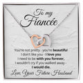 Fiancee Necklace Gift Linked Hearts Interlocking Hearts Necklace