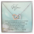 You Are The World Mother'S Day Double Hearts Interlocking Hearts Necklace