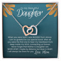 Mother Daughter Bond Connected By Heart Necklace Limited Edition - Grab Yours Now! Interlocking Hearts Necklace